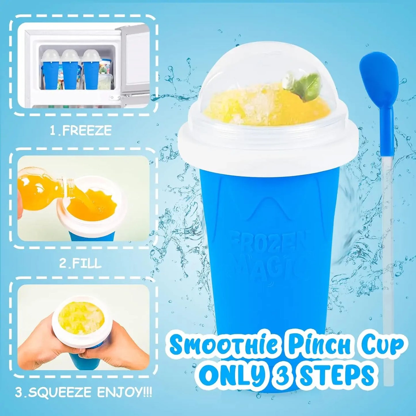 Magic slushy cup-ice drink maker(no blender needed)